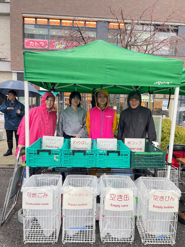 中目黒での桜まつり「いいじあ水」で感染防止対策(3)